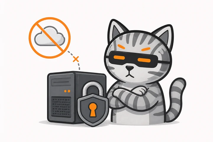 現場PCとデータを守るスマトラ猫